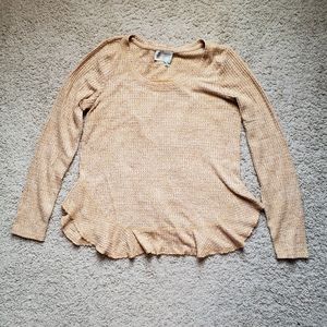Anthropologie Saturday Sunday Wendy Thermal Ruffle top
